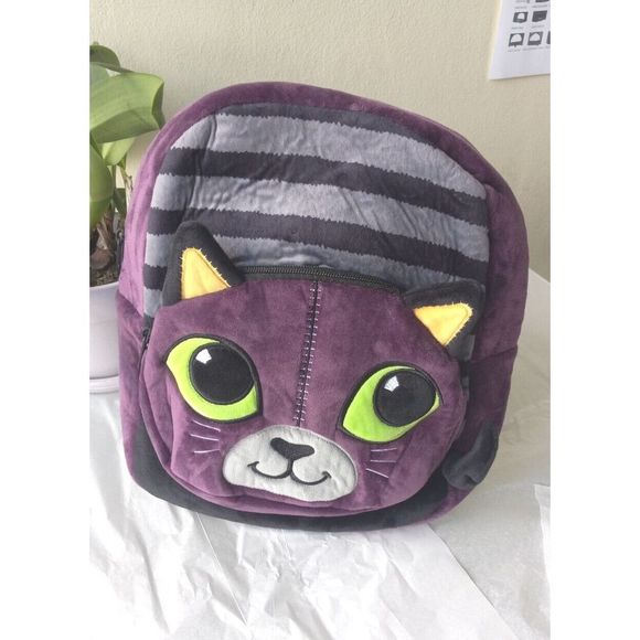 Purple Plush Bagpack color purple‎ for kiddos - Picture 4 of 12